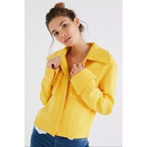 Urban Outfitters Kim Shui Yellow Gab Jacket in Small